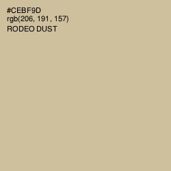 #CEBF9D - Rodeo Dust Color Image